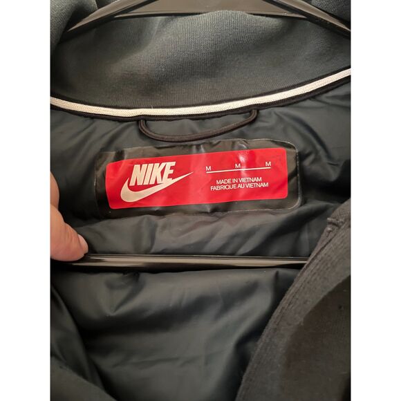 Women's Nike Green Tech Fleece Aeroloft Goose Down Jacket Size M - Picture 6 of 8